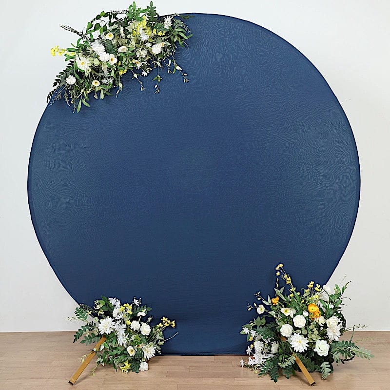 7.5 ft Fitted Spandex Round Backdrop Stand Cover Wedding Decorations