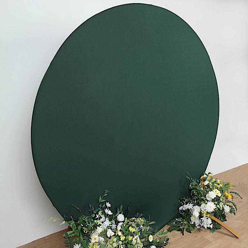 7.5 ft Fitted Spandex Round Backdrop Stand Cover Wedding Decorations