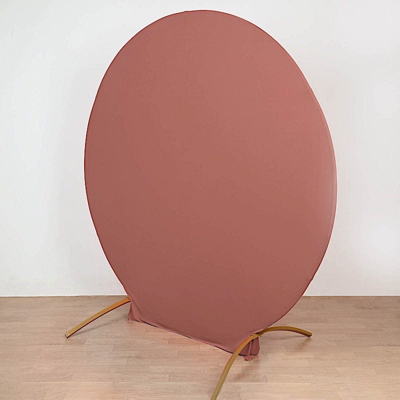 7.5 ft Fitted Spandex Round Backdrop Stand Cover Wedding Decorations