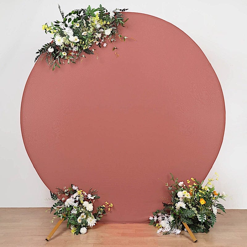 7.5 ft Fitted Spandex Round Backdrop Stand Cover Wedding Decorations