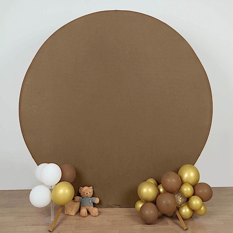 7.5 ft Fitted Spandex Round Backdrop Stand Cover Wedding Decorations