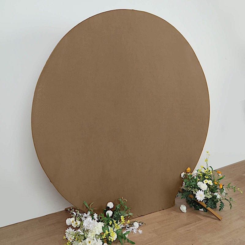 7.5 ft Fitted Spandex Round Backdrop Stand Cover Wedding Decorations