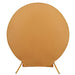 7.5 ft Fitted Spandex Round Backdrop Stand Cover Wedding Decorations BKDP_STNDCIR1_SPX_GOLD