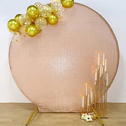 7.5 ft Metallic Sequin Round Backdrop Stand Cover Wedding Decorations