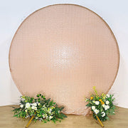 7.5 ft Metallic Sequin Round Backdrop Stand Cover Wedding Decorations