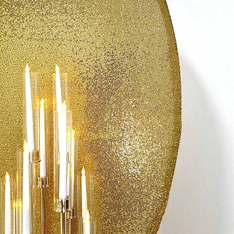 7.5 ft Metallic Sequin Round Backdrop Stand Cover Wedding Decorations