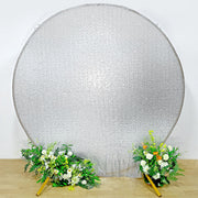 7.5 ft Metallic Sequin Round Backdrop Stand Cover Wedding Decorations