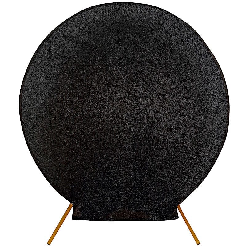 7.5 ft Metallic Spandex Round Backdrop Stand Cover Wedding Decorations