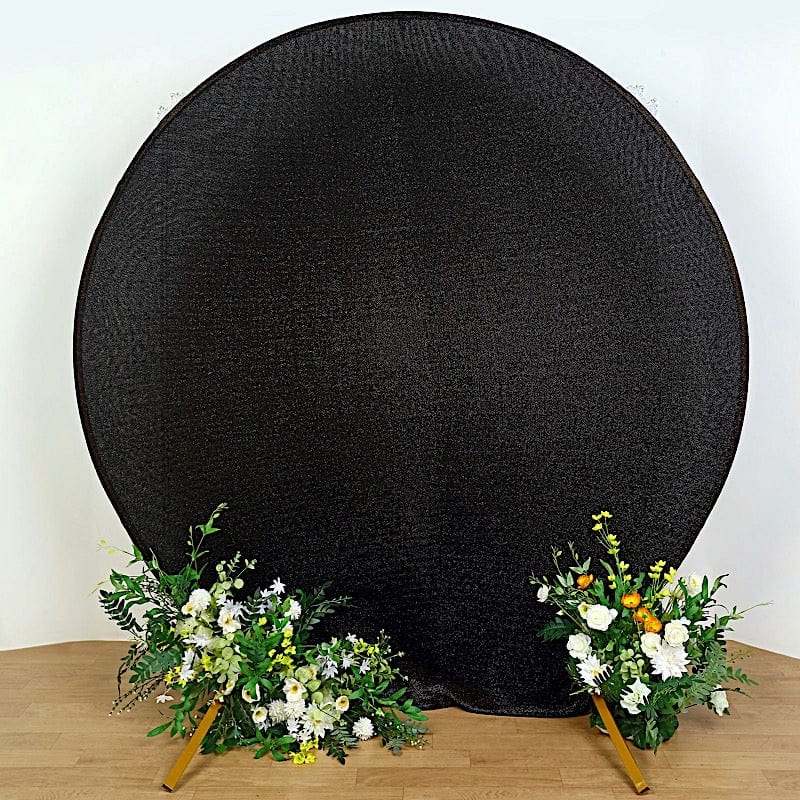 7.5 ft Metallic Spandex Round Backdrop Stand Cover Wedding Decorations
