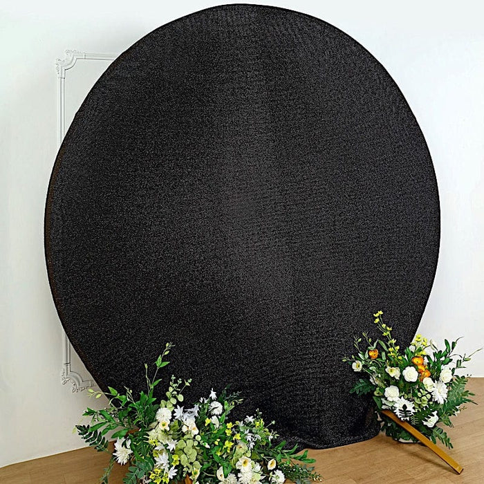 7.5 ft Metallic Spandex Round Backdrop Stand Cover Wedding Decorations