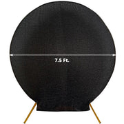 7.5 ft Metallic Spandex Round Backdrop Stand Cover Wedding Decorations
