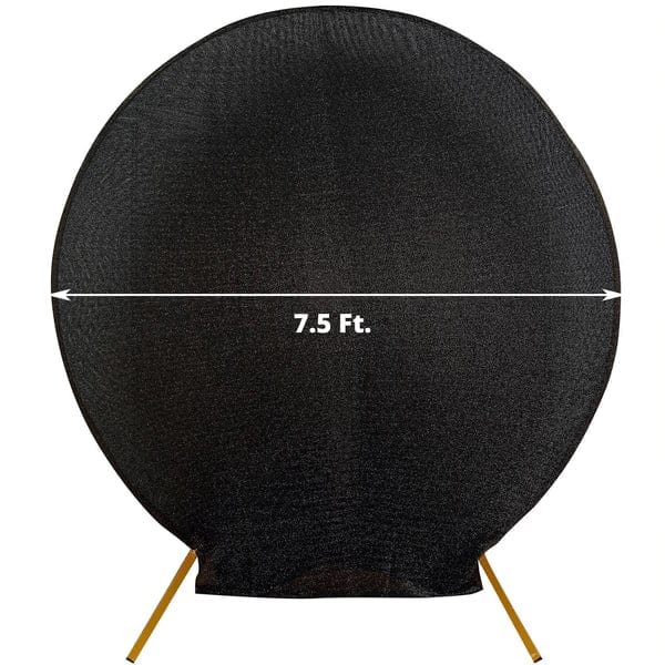 7.5 ft Metallic Spandex Round Backdrop Stand Cover Wedding Decorations