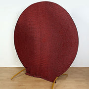 7.5 ft Metallic Spandex Round Backdrop Stand Cover Wedding Decorations