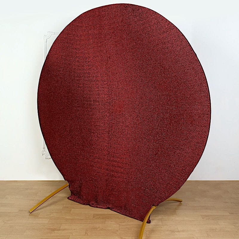 7.5 ft Metallic Spandex Round Backdrop Stand Cover Wedding Decorations