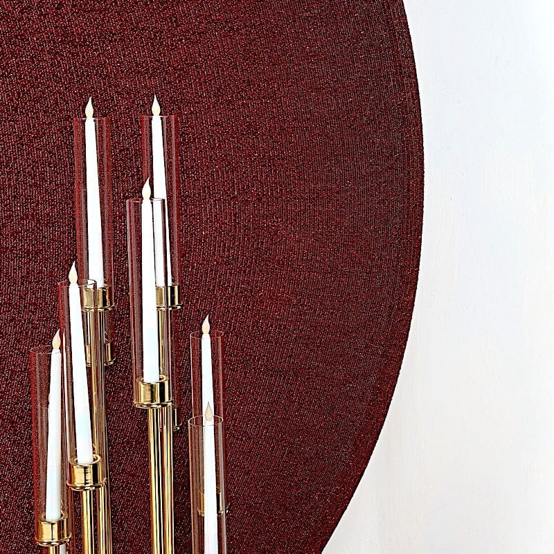 7.5 ft Metallic Spandex Round Backdrop Stand Cover Wedding Decorations