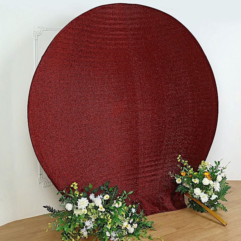 7.5 ft Metallic Spandex Round Backdrop Stand Cover Wedding Decorations