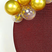 7.5 ft Metallic Spandex Round Backdrop Stand Cover Wedding Decorations