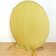 7.5 ft Metallic Spandex Round Backdrop Stand Cover Wedding Decorations