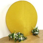 7.5 ft Metallic Spandex Round Backdrop Stand Cover Wedding Decorations