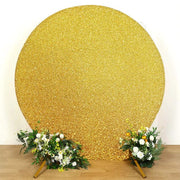 7.5 ft Metallic Spandex Round Backdrop Stand Cover Wedding Decorations