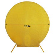 7.5 ft Metallic Spandex Round Backdrop Stand Cover Wedding Decorations
