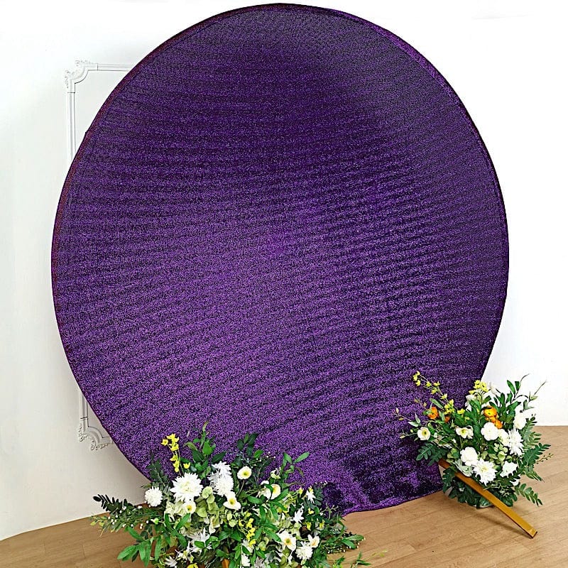 7.5 ft Metallic Spandex Round Backdrop Stand Cover Wedding Decorations