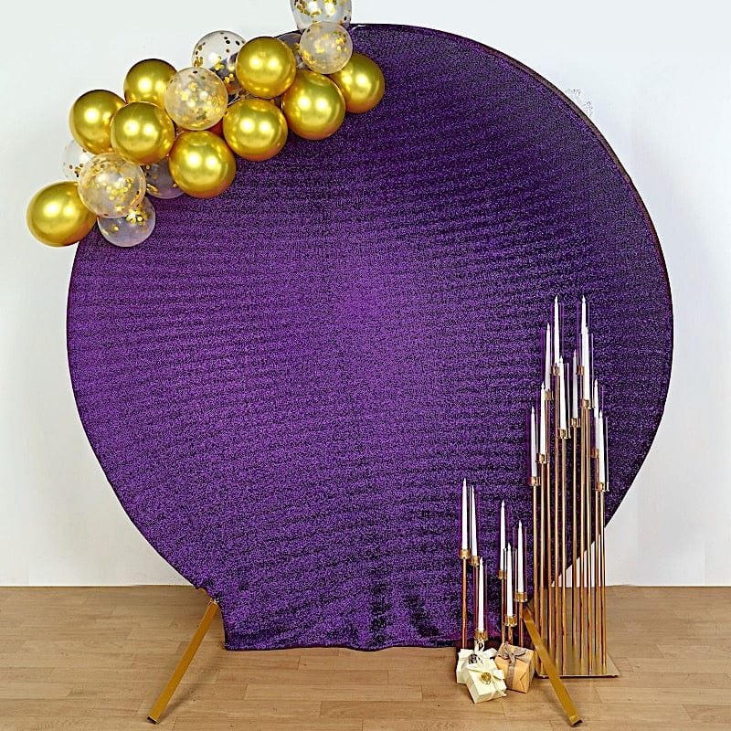 7.5 ft Metallic Spandex Round Backdrop Stand Cover Wedding Decorations