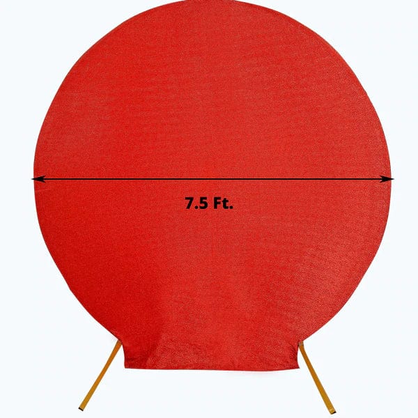 7.5 ft Metallic Spandex Round Backdrop Stand Cover Wedding Decorations