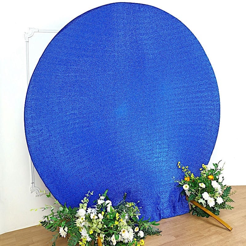 7.5 ft Metallic Spandex Round Backdrop Stand Cover Wedding Decorations