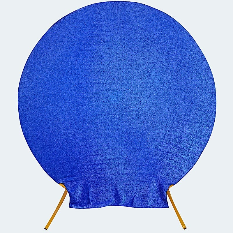 7.5 ft Metallic Spandex Round Backdrop Stand Cover Wedding Decorations