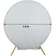7.5 ft Metallic Spandex Round Backdrop Stand Cover Wedding Decorations