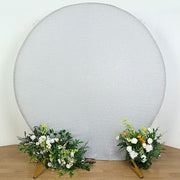 7.5 ft Metallic Spandex Round Backdrop Stand Cover Wedding Decorations
