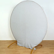 7.5 ft Metallic Spandex Round Backdrop Stand Cover Wedding Decorations