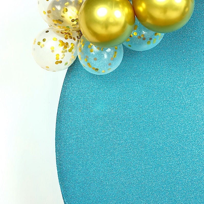 7.5 ft Metallic Spandex Round Backdrop Stand Cover Wedding Decorations