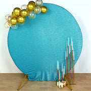 7.5 ft Metallic Spandex Round Backdrop Stand Cover Wedding Decorations