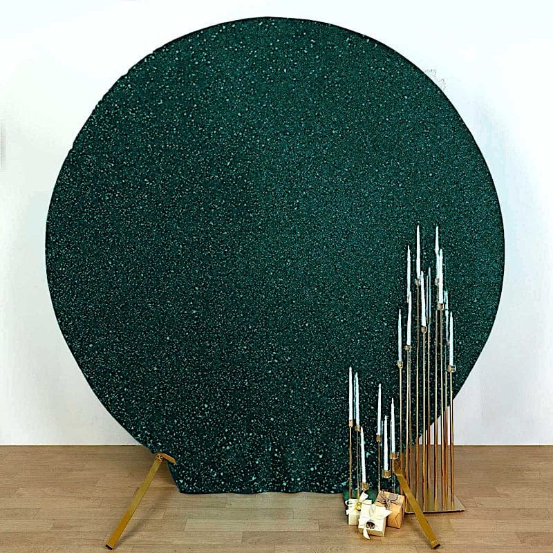 7.5 ft Metallic Spandex Round Backdrop Stand Cover Wedding Decorations