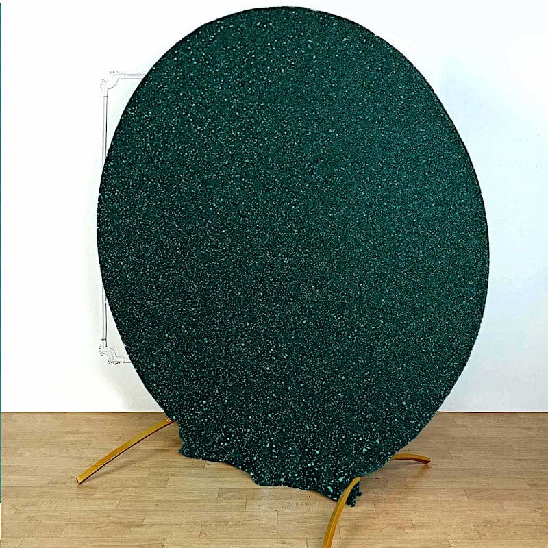 7.5 ft Metallic Spandex Round Backdrop Stand Cover Wedding Decorations