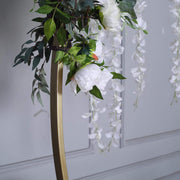 7.5 ft Round Metal Wreath Wedding Arch Backdrop Stand - Gold BKDP_STNDCIR1_GOLD