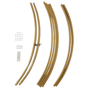 7.5 ft Round Metal Wreath Wedding Arch Backdrop Stand - Gold BKDP_STNDCIR1_GOLD