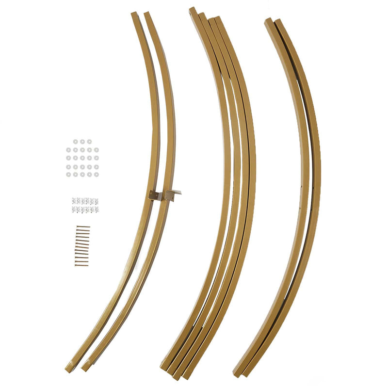 7.5 ft Round Metal Wreath Wedding Arch Backdrop Stand - Gold BKDP_STNDCIR1_GOLD