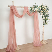 7.5 ft Square Natural Birch Wood Wedding Arch Backdrop Stand BKDP_STNDREC3_NAT