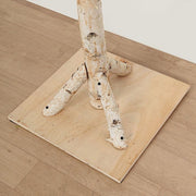 7.5 ft Square Natural Birch Wood Wedding Arch Backdrop Stand BKDP_STNDREC3_NAT