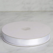 7/8" x 100 yards Single Side Satin Ribbon RIB_SATN_78_WHT