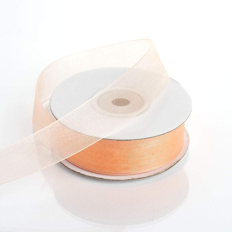 7/8" x 25 yards Mono Edge Organza Ribbon RIB_78_PCH