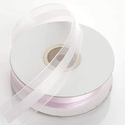 7/8" x 25 yards Organza Ribbon with Satin Center