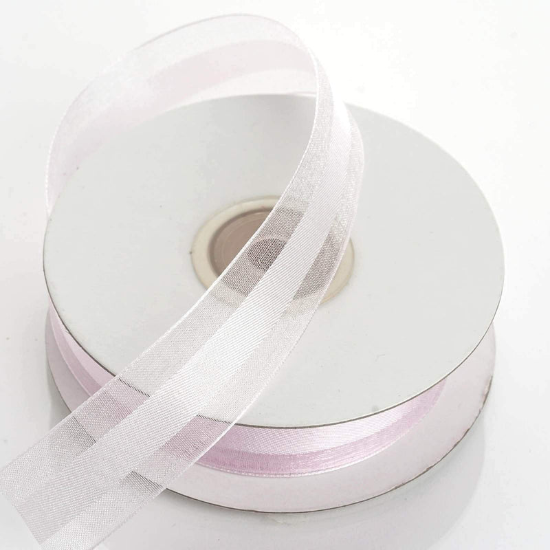 7/8" x 25 yards Organza Ribbon with Satin Center