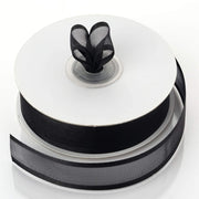 7/8" x 25 yards Satin Edge Organza Ribbon RIB_SE_78_BLK