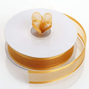 7/8" x 25 yards Satin Edge Organza Ribbon RIB_SE_78_GOLD