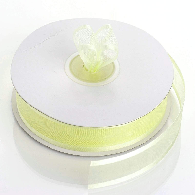 7/8" x 25 yards Satin Edge Organza Ribbon RIB_SE_78_YEL