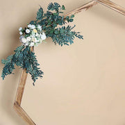 7 ft Heptagon Wood Wedding Arch Backdrop Stand - Natural BKDP_STND_HEPT1_NAT